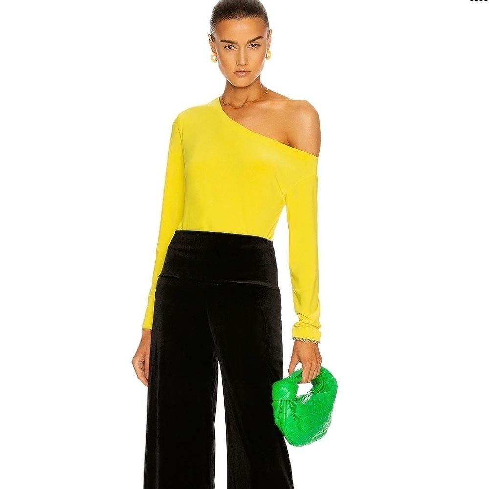 Norma Kamali Long Sleeve Drop Shoulder Top - Picture 3 of 13